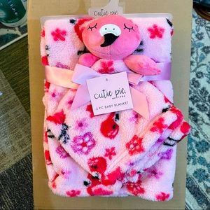 2 Piece Flamingo 🦩Baby Blanket - NWT